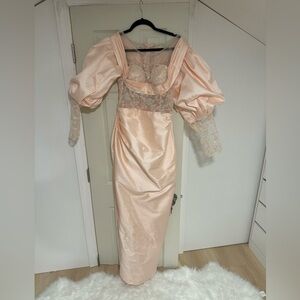 New pencil drees puffi sleeves custom